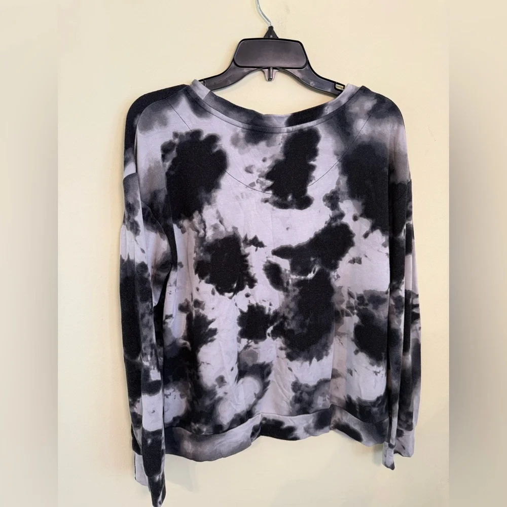 Sanctuary Monochrome Tie-Dye Long Sleeve Top *GOOD USED CONDITION* - Picture 7 of 9